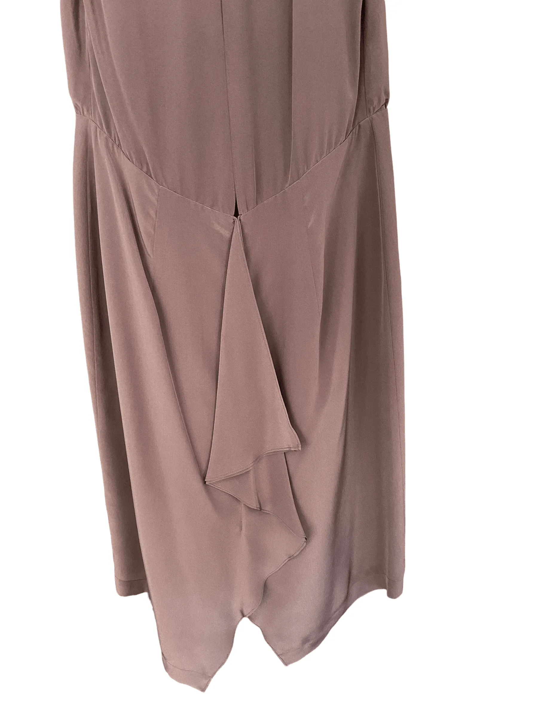 Stills Atelier Silk Blend Dress Taupe EU 40 UK Size 12 BNWT RRP £220