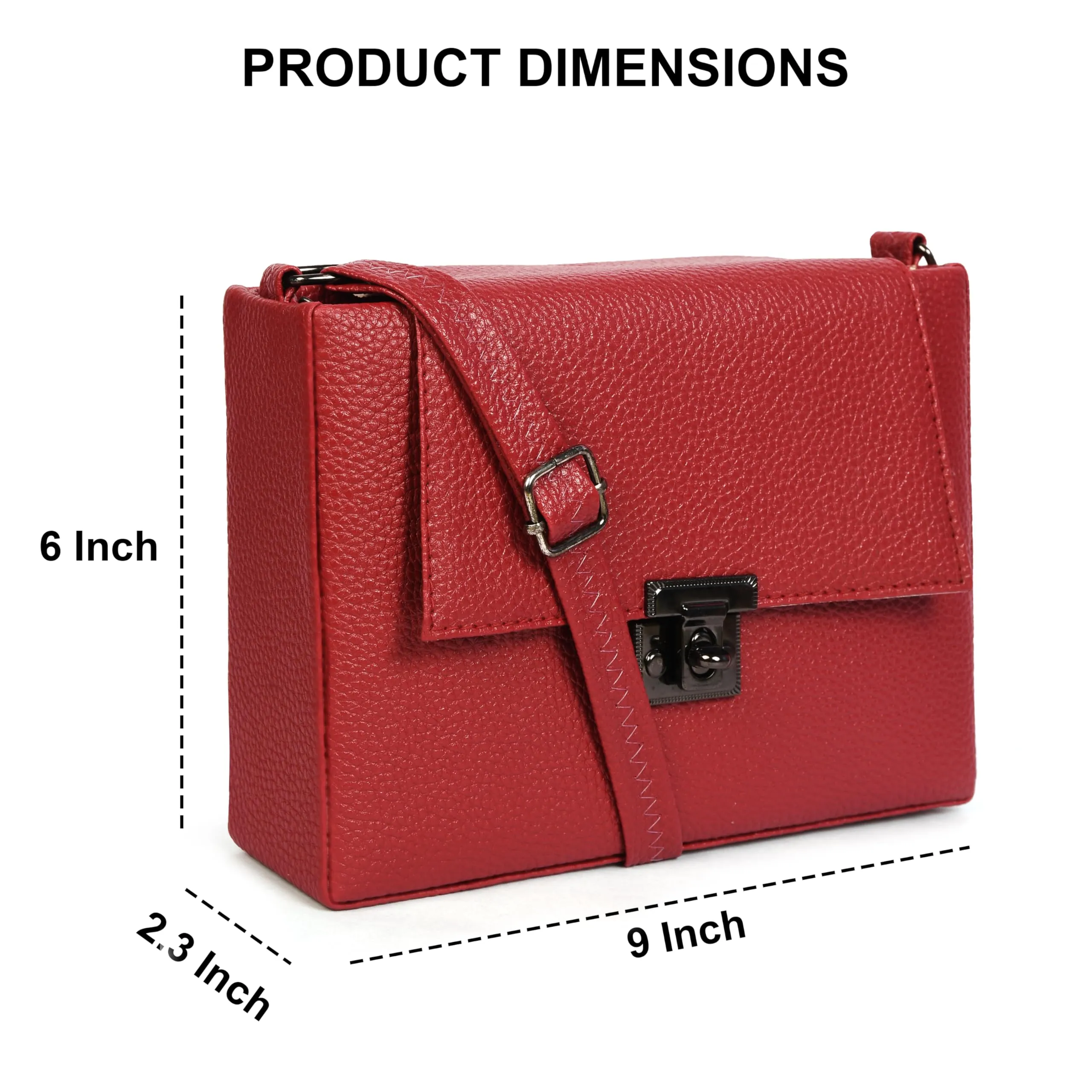 Stylish Women's Sling Bag Compact- Red