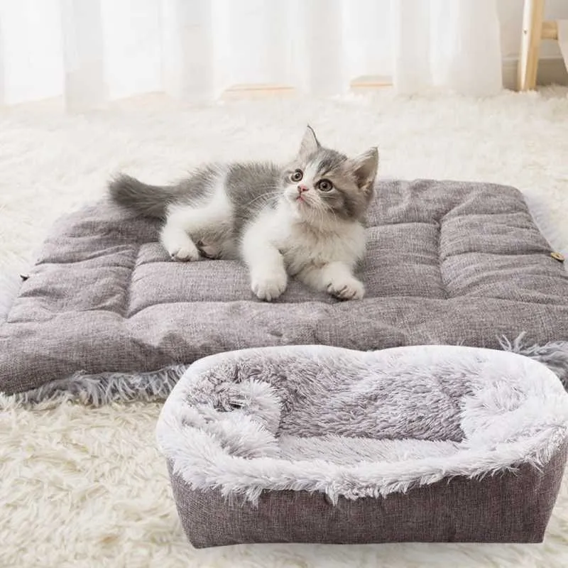 Super Plush Foldable Cat Mat Bed