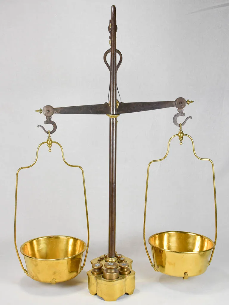 Superb 19th-century scales from an epicerie 43¾"