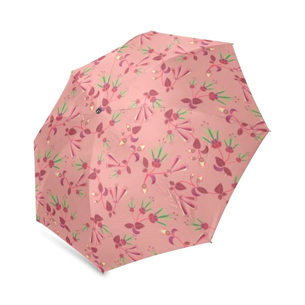 Swift Floral Peach Rouge Remix Foldable Umbrella