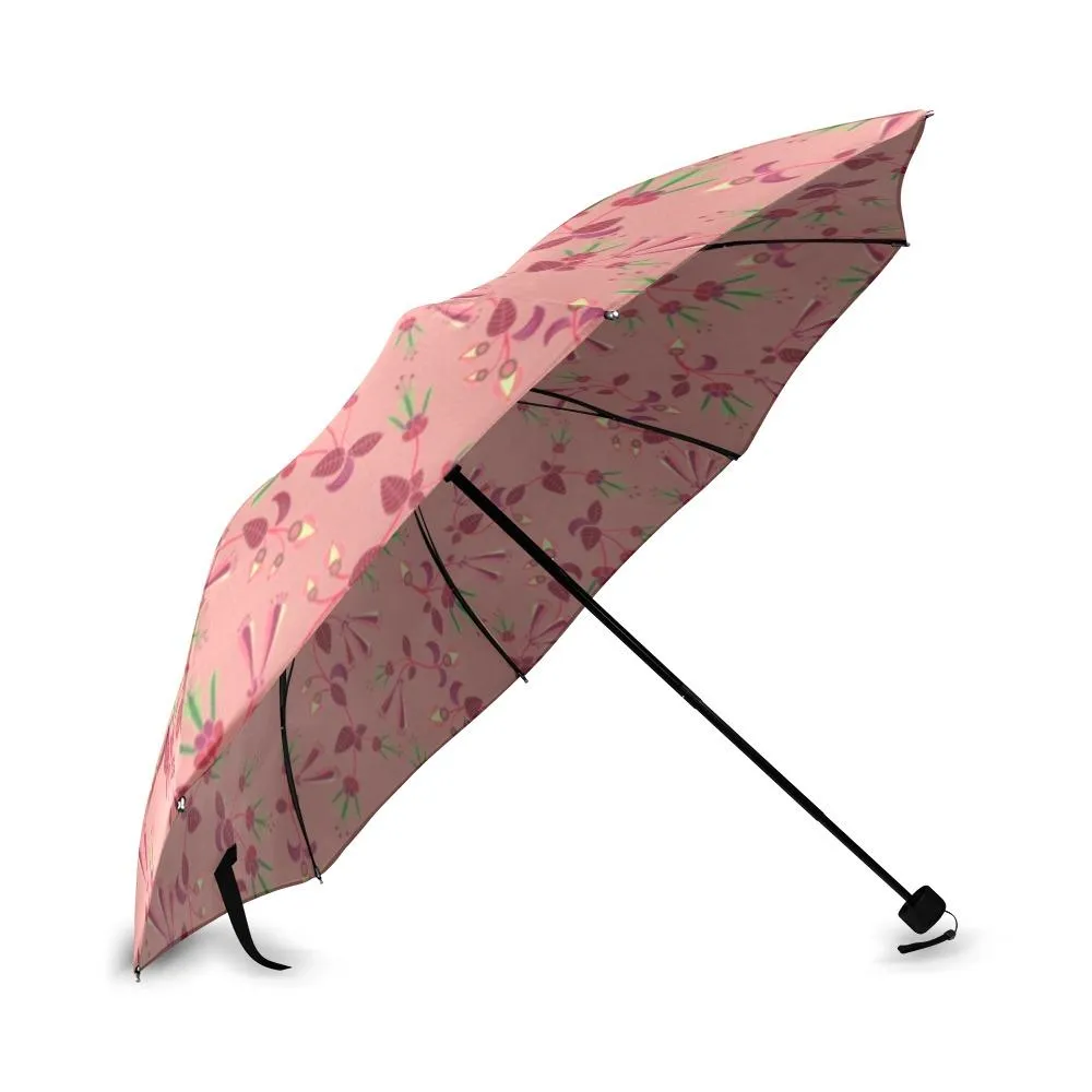 Swift Floral Peach Rouge Remix Foldable Umbrella