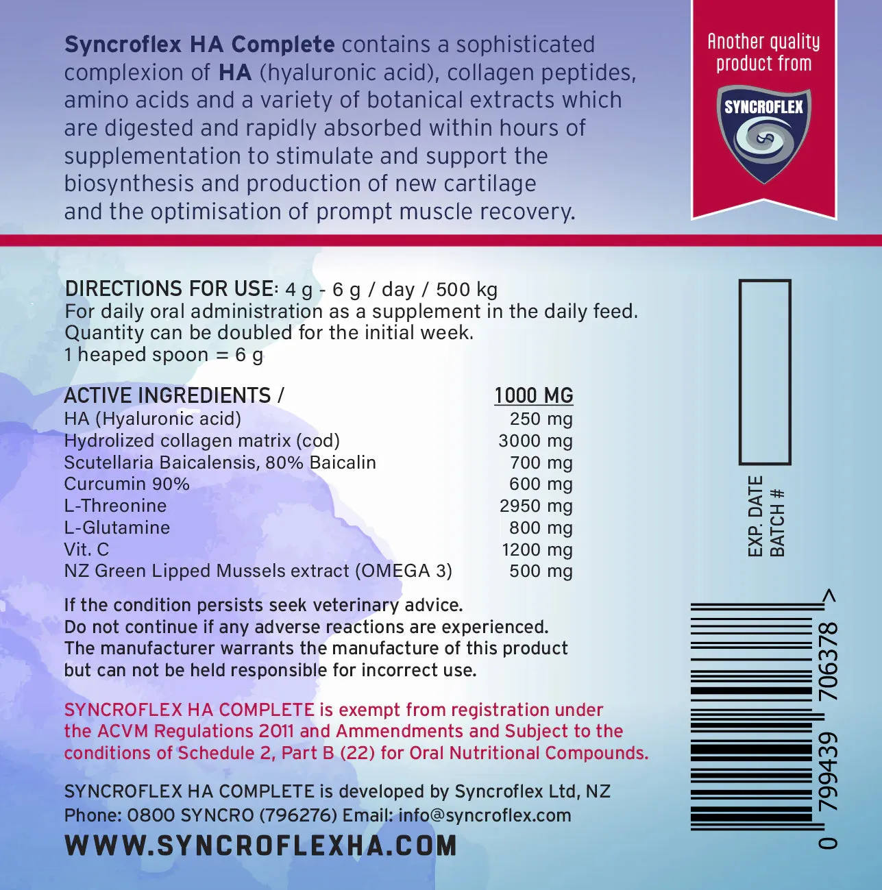 SYNCROFLEX HA COMPLETE