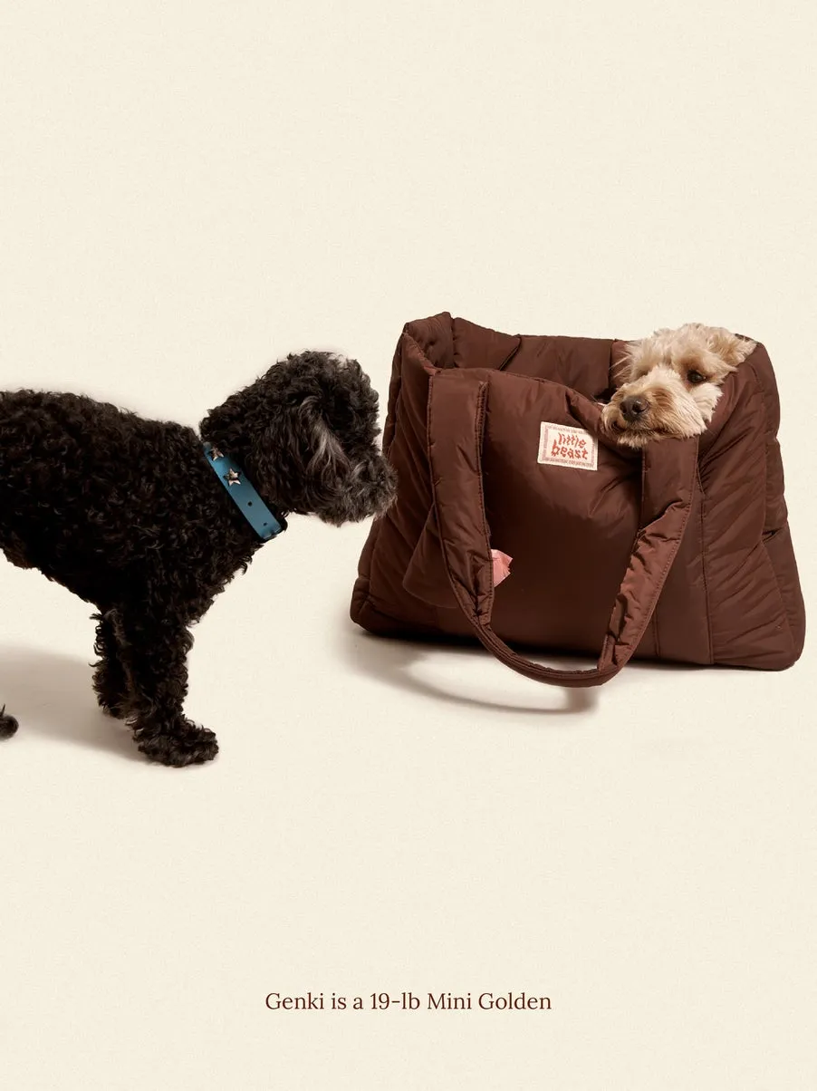 The Little Beast Dog Carrier in Hazel