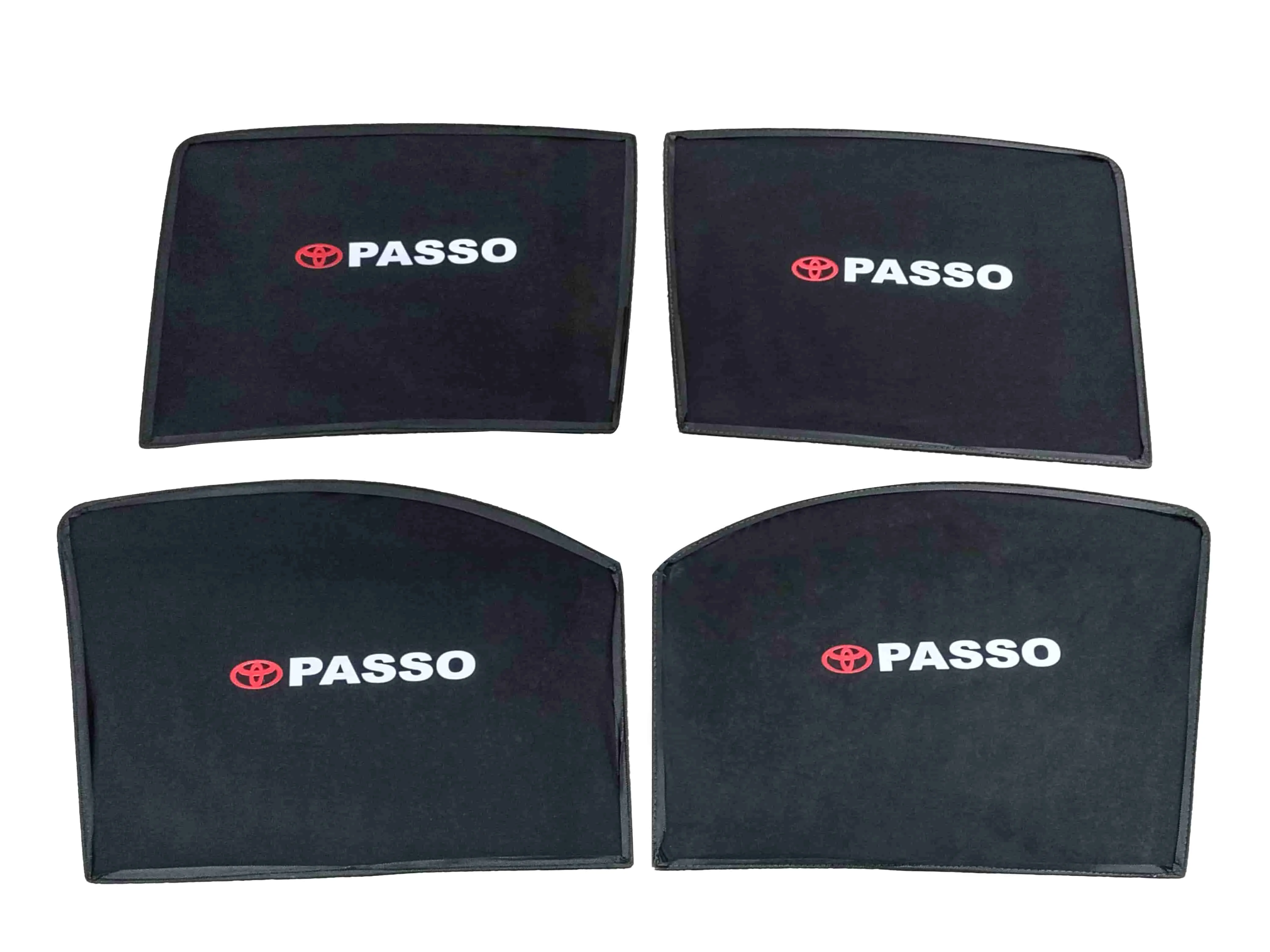 Toyota Passo Foldable & Flexible Side Sunshade With Logo - Model 2018 -2019 - Sun Shade | Parda