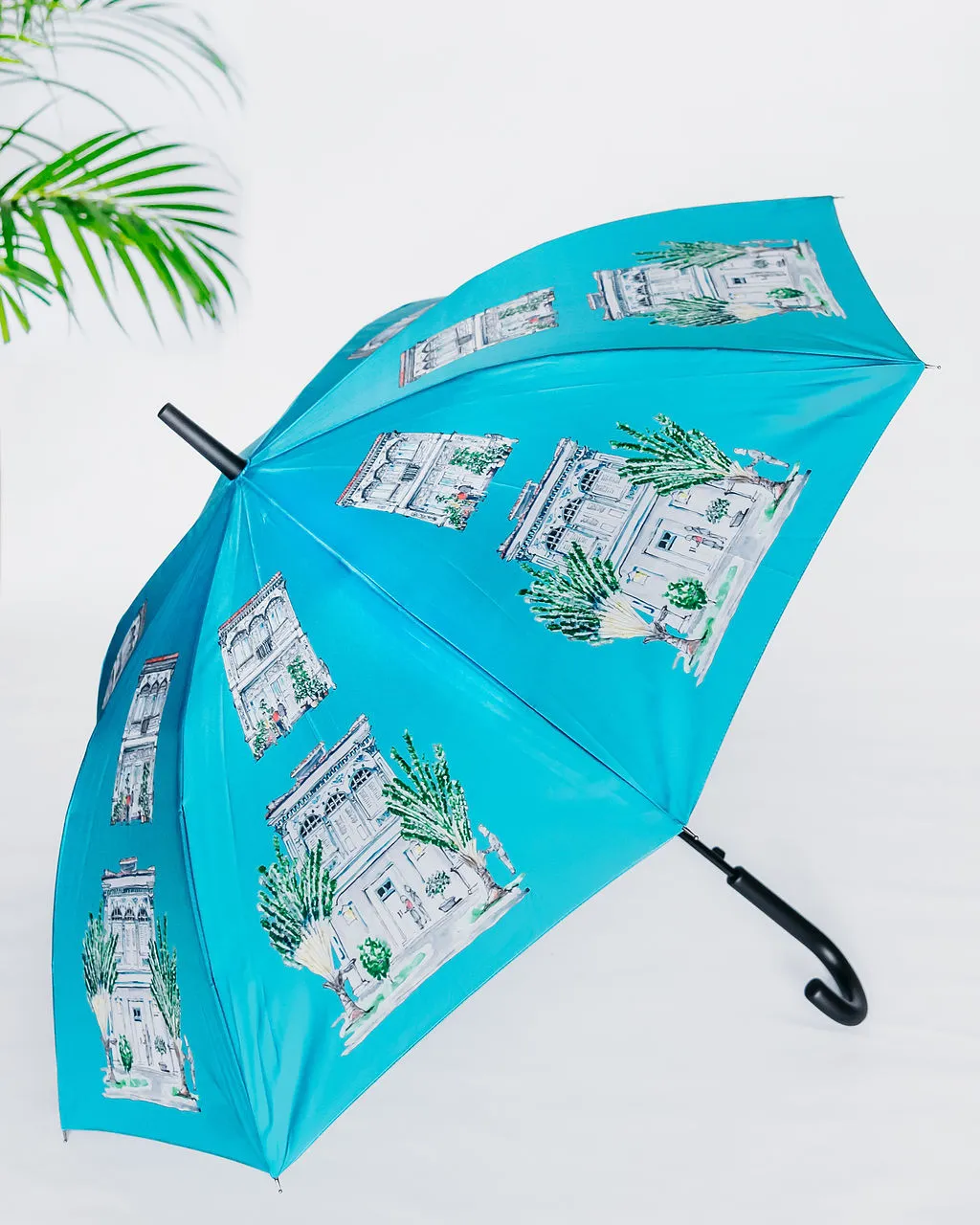 Umbrella - Turquoise Blue Shophouse