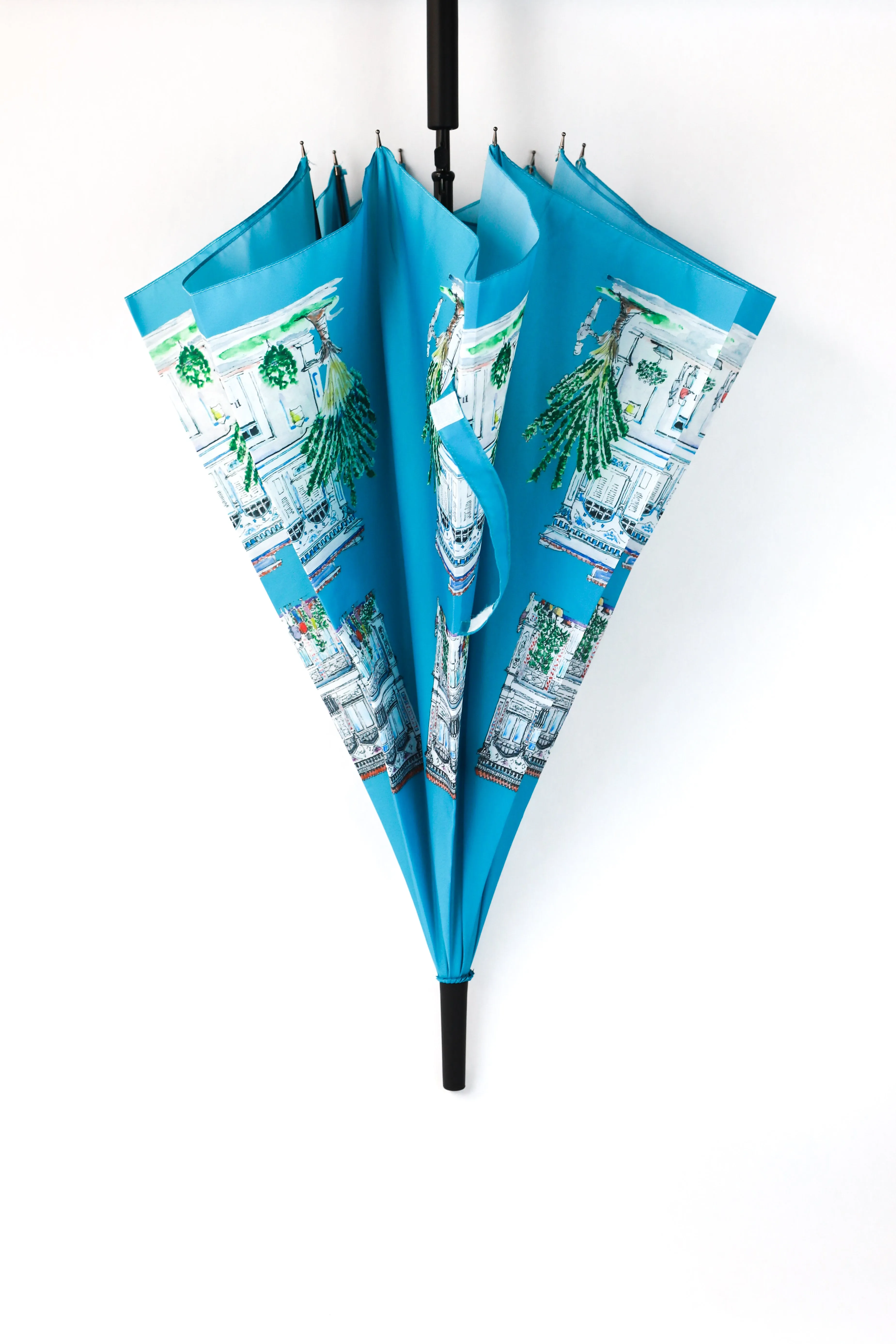 Umbrella - Turquoise Blue Shophouse