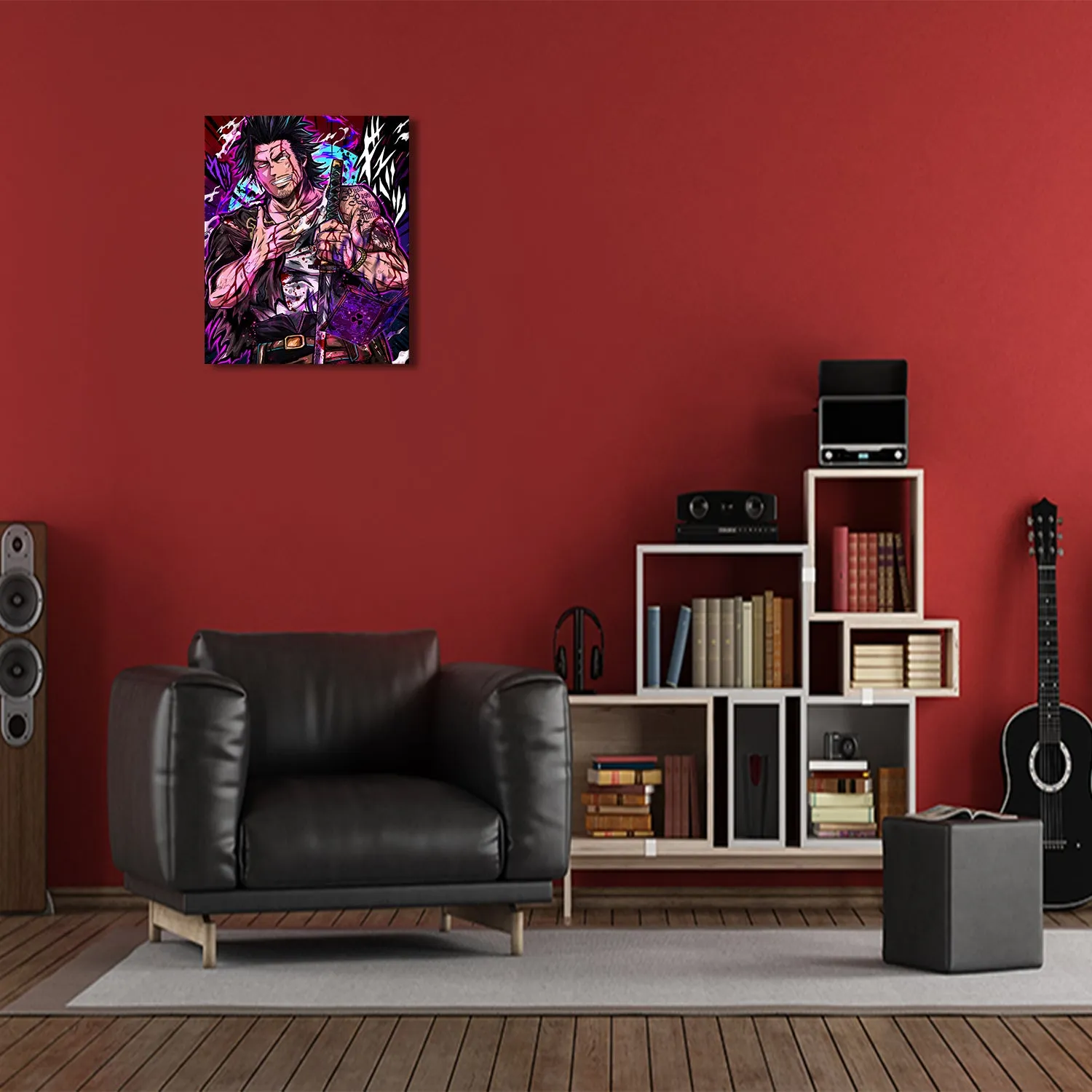 Uncle Hero with Katana Canvas Wall Art