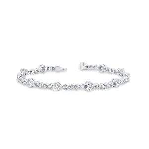 Uneek 1-Row Bracelet 18K White Gold BR2219W