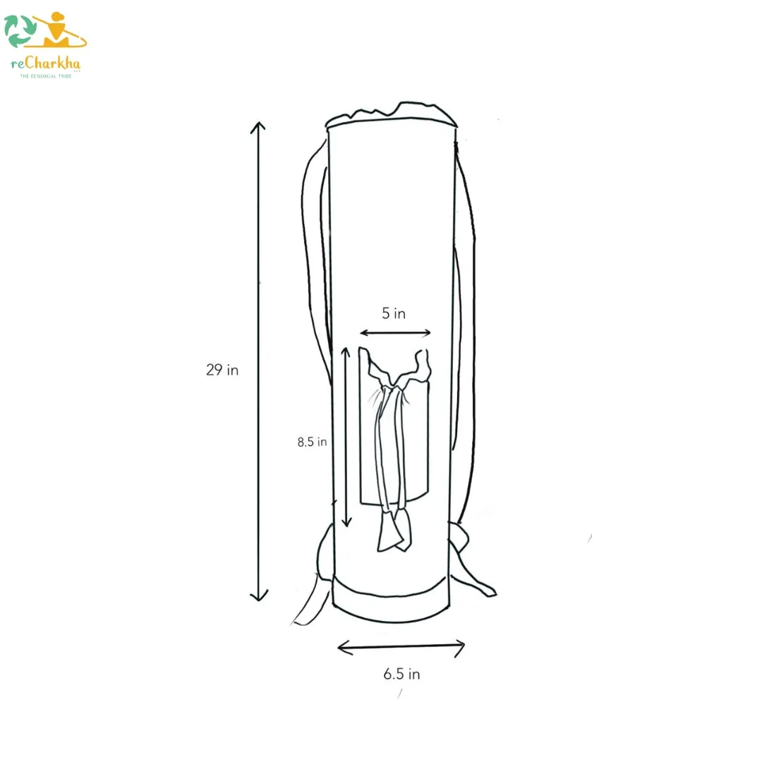 Upcycled Handwoven Yoga Bag (YB0324-114)