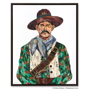 VAQUERO (TIGERS) canvas art print with float frame