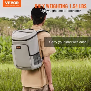 VEVOR Cooler Backpack, 28 Cans Leakproof Insulated Waterproof Backpack Cooler