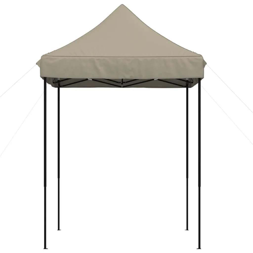 vidaXL Foldable Party Tent Pop-Up Taupe 200x200x306 cm