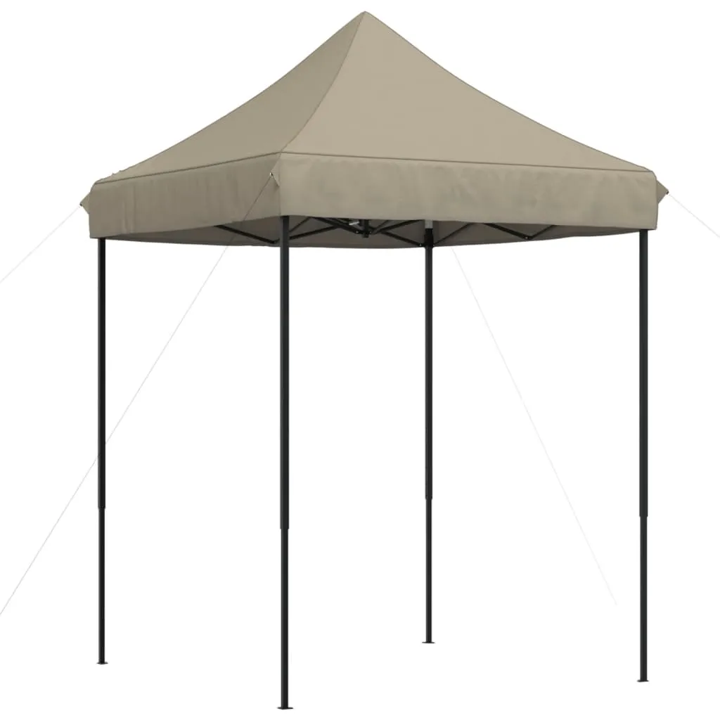 vidaXL Foldable Party Tent Pop-Up Taupe 200x200x306 cm