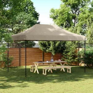 vidaXL Foldable Party Tent Pop-Up Taupe 440x292x315 cm