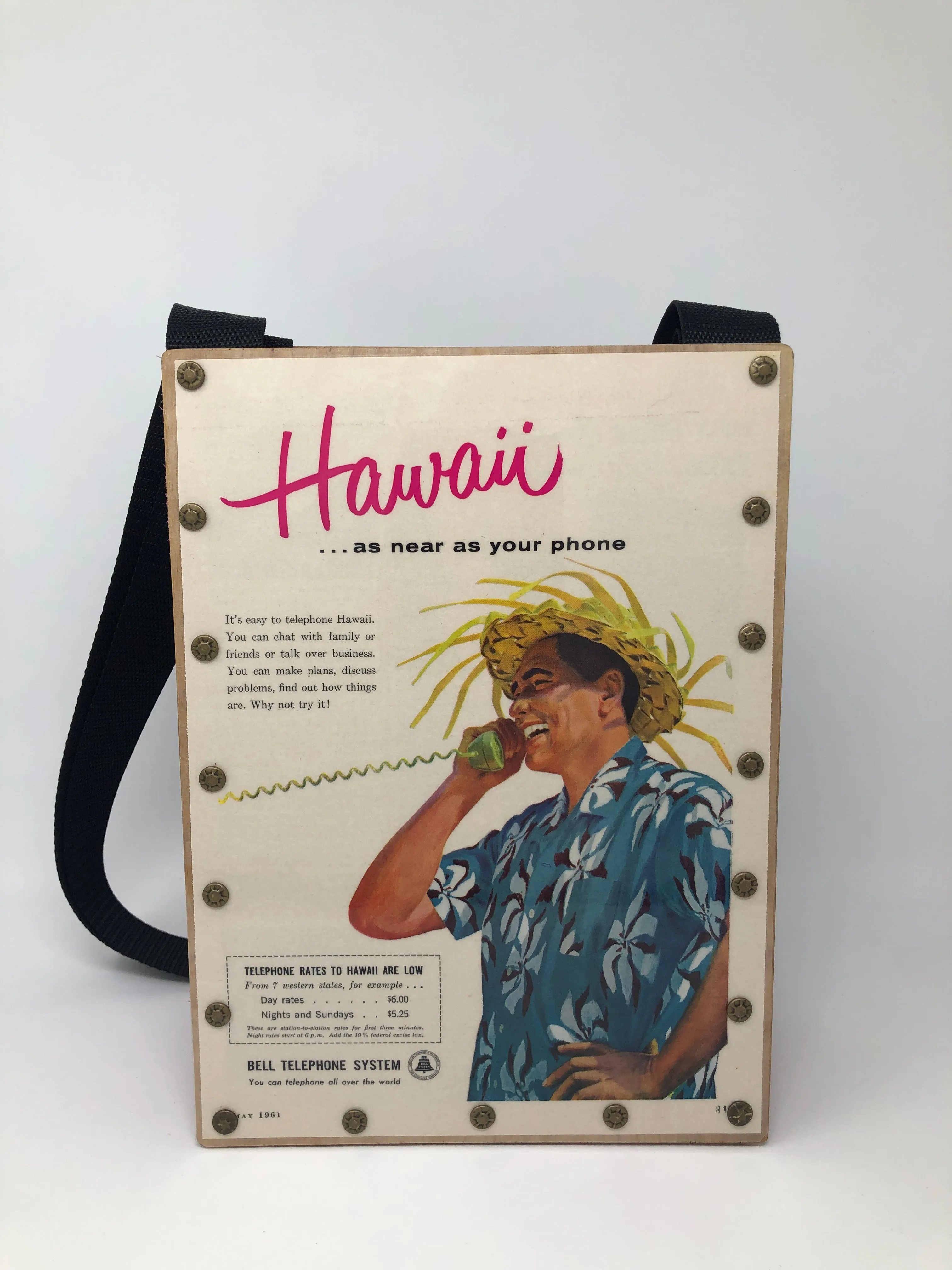 Vintage Graphics Magazine Ad Purse - Hawaii from Sunset May 1961