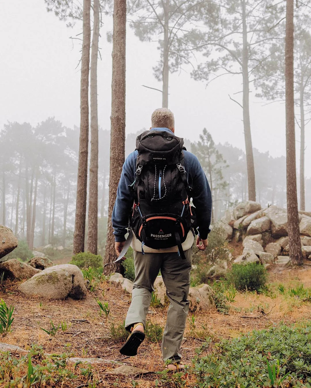 Wayfarer Recycled 65L Backpack - Black