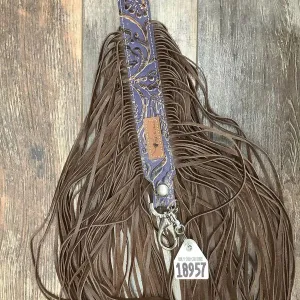 Western Mini Leather Fringe Strap 48" #18957