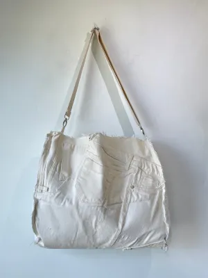 White Handmade Pants Bag