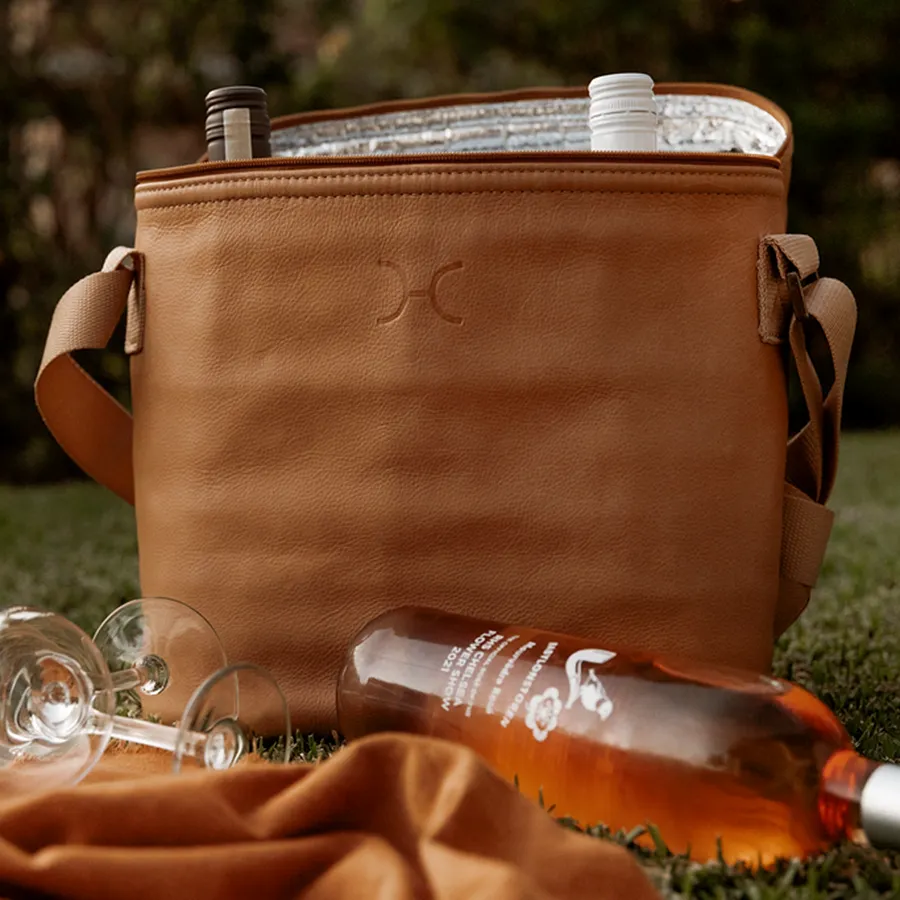 Wine Cooler Jumbo Carry Bag Leather