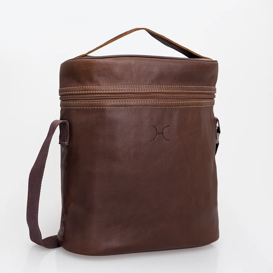 Wine Cooler Jumbo Carry Bag Leather