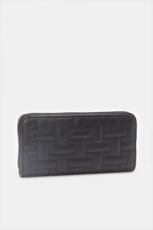 Women Black  Quilted Purse