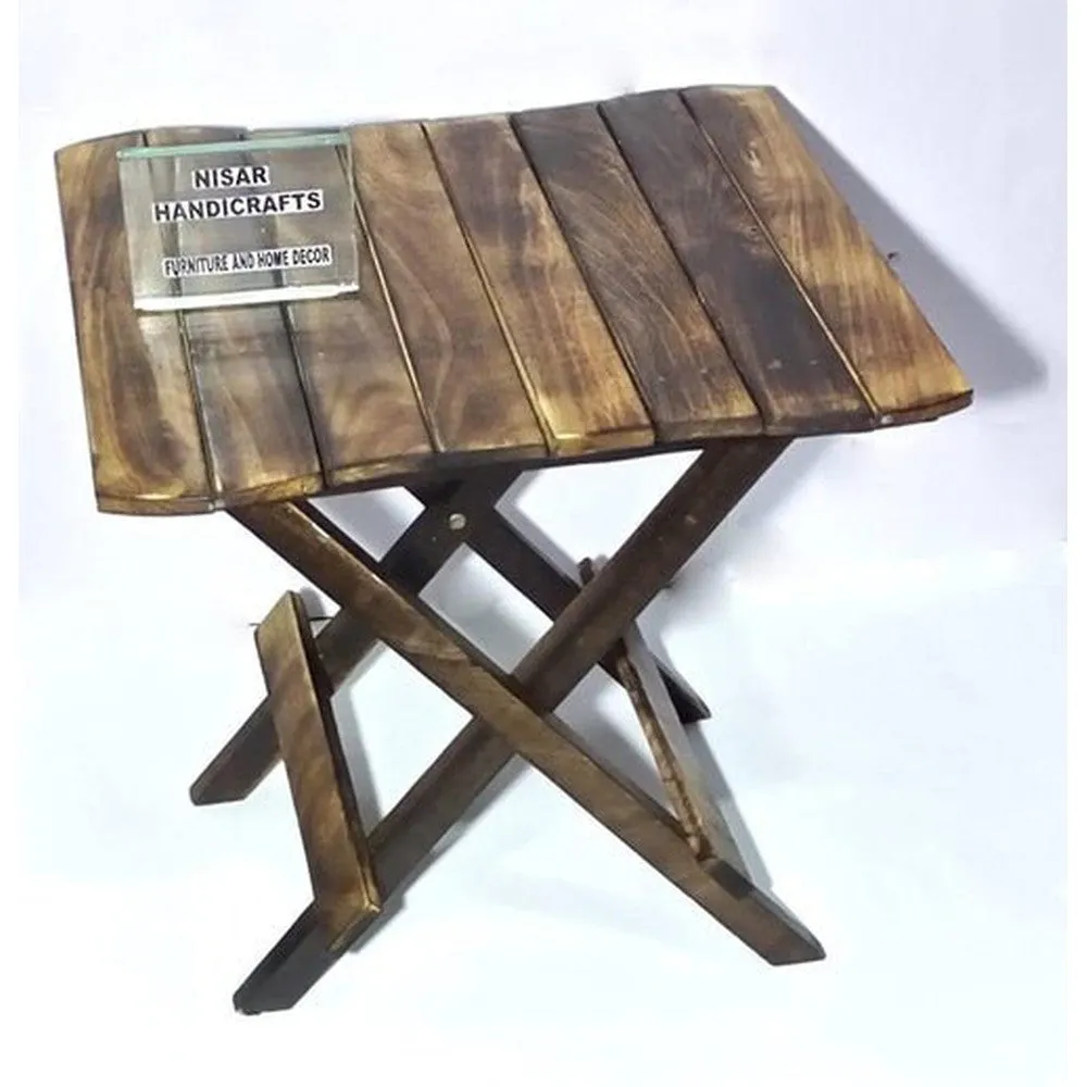 Wooden Folding Table, Baby Table for Living Room 12x12x12 Inches